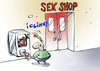 Cartoon: Sex Gum (small) by llobet tagged sexshop toy inchably chewing gum