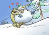 Cartoon: Yetina (small) by llobet tagged yetina,yeti,snowman,winter