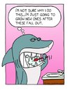 Cartoon: Healthy Smile (small) by sardonic salad tagged sardonic,salad,shark,toothbrush,teeth,dental,hygiene