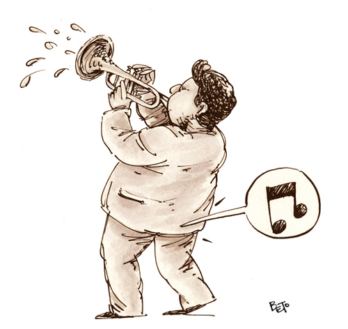 Cartoon: Music (medium) by beto cartuns tagged puff