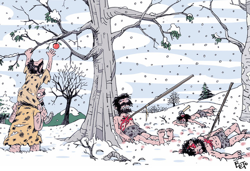 Cartoon: Neanderthal (medium) by beto cartuns tagged cartoon