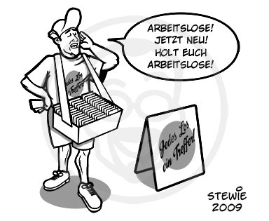Cartoon: Arbeitslose (medium) by stewie tagged arbeitslose