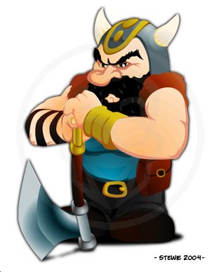 Cartoon: Battle dwarf (medium) by stewie tagged dwarf,battle