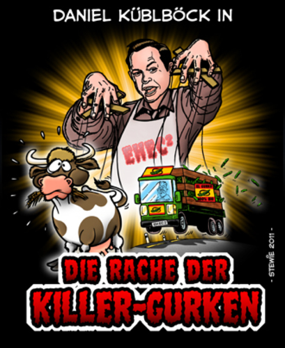 Cartoon: EHEC 2 (medium) by stewie tagged master,puppet,truck,cow,horror,revenge,ehec