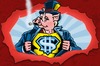Cartoon: Money Man (small) by stewie tagged money,man,super,hero,pig
