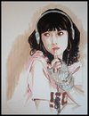 Cartoon: Shhhhsh (small) by Laurie Mouret tagged headphones,asian,girl,music