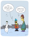 Cartoon: Diät (small) by SCHÖN BLÖD tagged schneemann,schnee,winter,diät,abnehmen