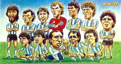Cartoon: Argentina 1986 (medium) by javad alizadeh tagged argentina,maradona,