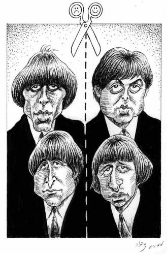 Cartoon: Dead and alive Beatles (medium) by javad alizadeh tagged beatles,