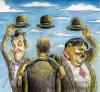 Cartoon: Favorite comedians of Magritte (small) by javad alizadeh tagged laurel hardy magritte 