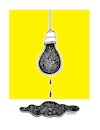 Cartoon: unilluminated (small) by ercan baysal tagged unilluminated,pulb,lamp,ampoule,stench,niff,dirt,soil,defrautation,lawlwessness,malpractice,corruption,crime,grime,stain