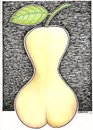 Cartoon: Woman (small) by ercan baysal tagged pear,nude,woman,sex,humour,fun,frau,whore,art,joke,good,fine,fineart,beauty,vision,dream,daydream,fantasy,paint,draw,pencil,picture,artwork,work,handmade,love,logo,sexual,sexuality,black,lingerie,erotic,buttocks,thigh,folio,amour,ercanbaysal,illustration