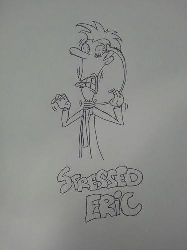 Cartoon: Stressed Eric (medium) by theshots92 tagged stressed,eric