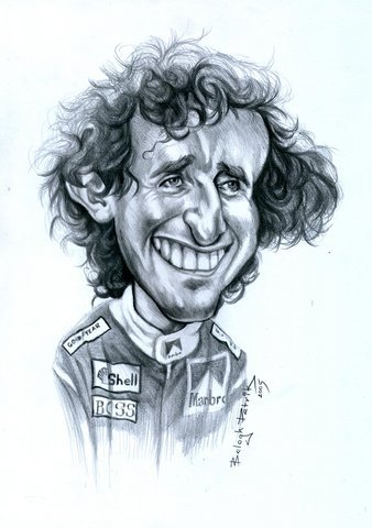 Cartoon: Alain Prost (medium) by bpatric tagged famous,people
