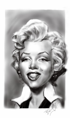Cartoon: Marilyn Monroe (medium) by bpatric tagged star
