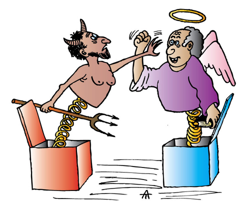 Cartoon: Angel (medium) by Alexei Talimonov tagged angel