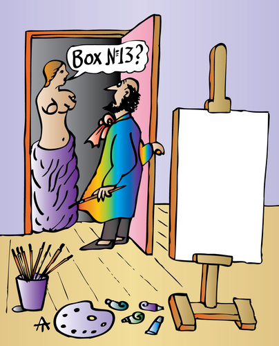 Cartoon: artist box (medium) by Alexei Talimonov tagged artist,art