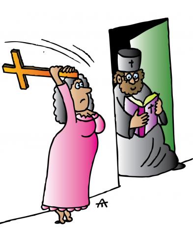 Cartoon: Attack (medium) by Alexei Talimonov tagged pope