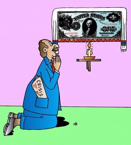 Cartoon: Crisis (medium) by Alexei Talimonov tagged financial,crisis,wall,street,bankers