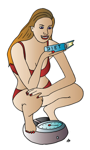Cartoon: Diet (medium) by Alexei Talimonov tagged diet