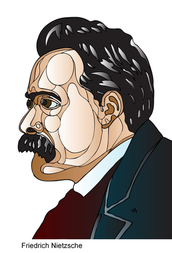 Cartoon: Friedrich Nietzsche (medium) by Alexei Talimonov tagged nietzsche