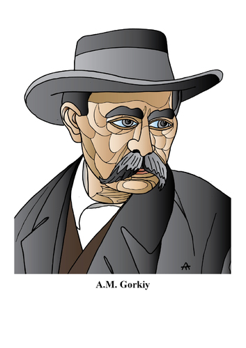 Cartoon: Gorkiy (medium) by Alexei Talimonov tagged gorkiy