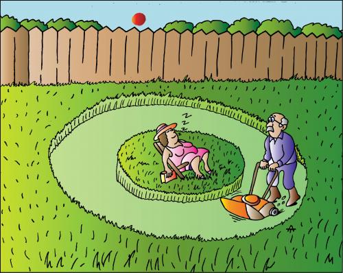 Cartoon: Island (medium) by Alexei Talimonov tagged garden
