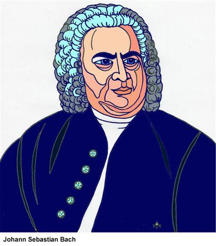 Cartoon: Johann Sebastian Bach (medium) by Alexei Talimonov tagged composer,musician,music,johann,sebastian,bach