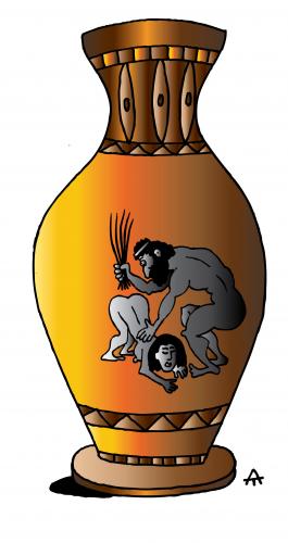 Cartoon: Punishment in Greece (medium) by Alexei Talimonov tagged ancient,creece
