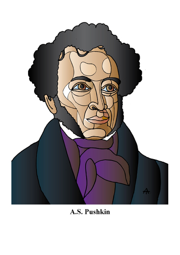 Cartoon: Pushkin (medium) by Alexei Talimonov tagged pushkin