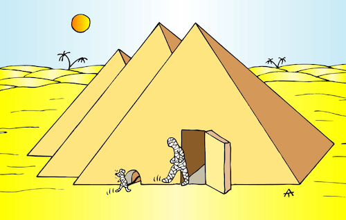 Cartoon: Pyramids (medium) by Alexei Talimonov tagged pyramids