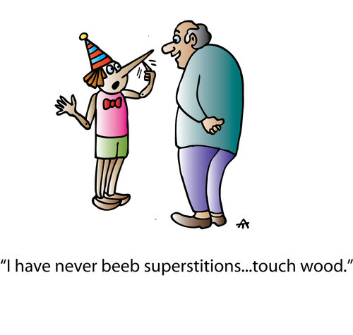 Cartoon: Superstitions (medium) by Alexei Talimonov tagged superstitions