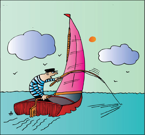 Cartoon: Yacht (medium) by Alexei Talimonov tagged yacht