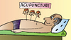 Cartoon: Acupuncture (small) by Alexei Talimonov tagged acupuncture