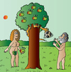 Cartoon: Adam and Eve (small) by Alexei Talimonov tagged adam eve