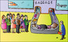 Cartoon: Baggage (small) by Alexei Talimonov tagged book fair books literature author