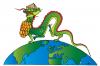 Cartoon: China Dragon (small) by Alexei Talimonov tagged olympic,games,china,2008,beijing,dragon,chinese
