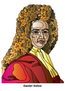 Cartoon: Daniel Defoe (small) by Alexei Talimonov tagged defoe