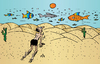 Cartoon: Desert Fish (small) by Alexei Talimonov tagged desert,fish
