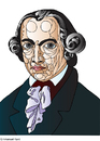Cartoon: Emmanuel Kant (small) by Alexei Talimonov tagged kant