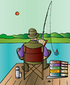 Cartoon: Fishing (small) by Alexei Talimonov tagged fishing