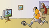 Cartoon: football (small) by Alexei Talimonov tagged football
