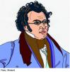 Cartoon: Franz Schubert (small) by Alexei Talimonov tagged franz schubert musician composer music
