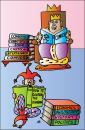 Cartoon: King and Clown (small) by Alexei Talimonov tagged king clown books literature