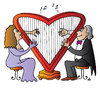 Cartoon: Music of Love (small) by Alexei Talimonov tagged music love