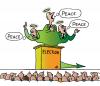 Cartoon: Peace (small) by Alexei Talimonov tagged politicians candidates elections