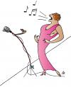 Cartoon: Singer (small) by Alexei Talimonov tagged singer,song,music