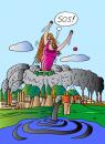 Cartoon: SOS of Nature (small) by Alexei Talimonov tagged sos,nature,climate,change