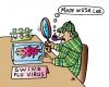Cartoon: Swine Flu Virus (small) by Alexei Talimonov tagged swine,flu,virus