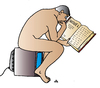 Cartoon: tv book (small) by Alexei Talimonov tagged tv book reading television man thinking